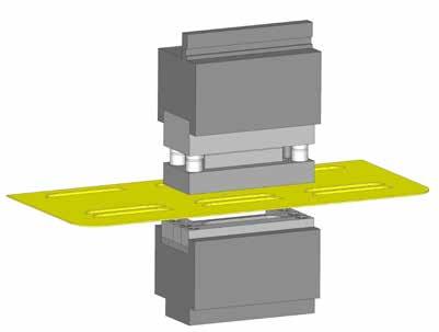 grubości blach i materiałów nieznaczna deformacja blachy dzięki dociskaczom sprężynowym aktywne elementy hartowane kontrola funkcji i dopracowanie dzięki gięciom próbnym - na Państwa blaszkach w