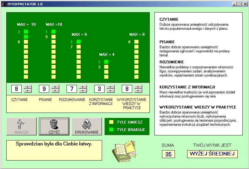 REALIZACJA PROJEKTU - INTERPRETATOR