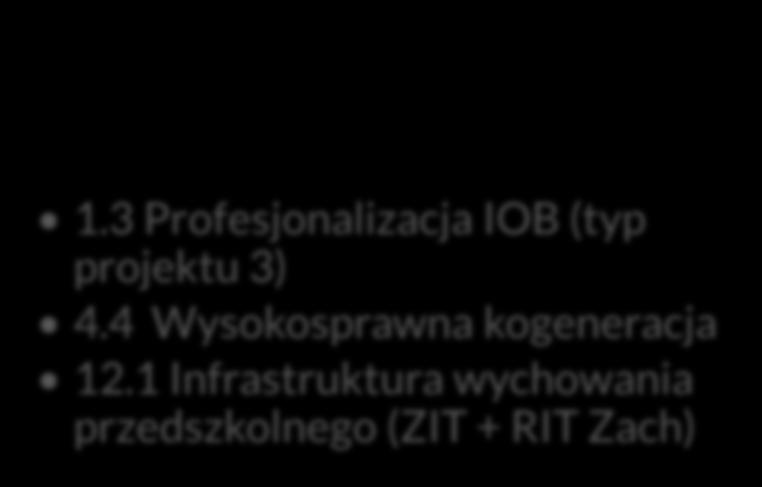 II kwartał 2016 1.3 Profesjonalizacja IOB (typ projektu 3) 4.