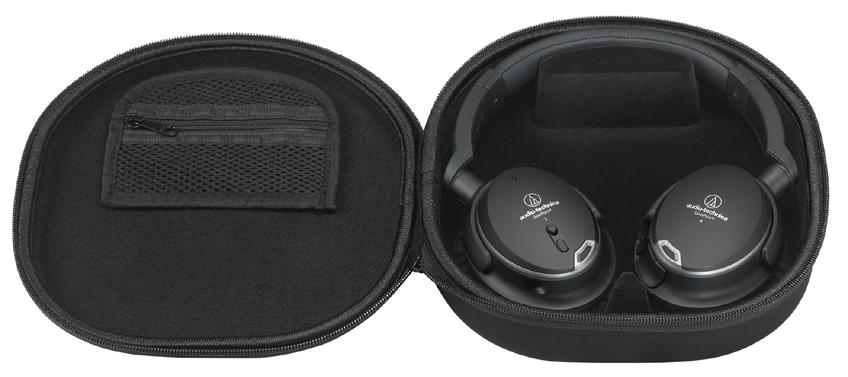 86 rozmowa o dizajnie tych słuchawek to nie najważniejsza część tego testu. Wygląd słuchawek Audio-Technica nadrobiła czarnym, solidnym i fajnie przemyślanym futerałem.