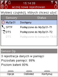 Rejestracja danych TA-SCOPE Rejestracja danych Opis funkcji Funkcja rejestracji danych jest wykorzystywana do analizy zmian w funkcjonowaniu sieci w wybranym okresie czasu.