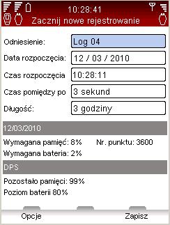 Rejestracja danych TA-SCOPE Opcje rejestracji danych Typ Skrót Wymagane czujniki Rejestracja przepływu q DpS Rejestracja Dp Dp ( p) DpS Rejestracja temperatury T 1 SPTP lub 1 DTS podłączony do DpS