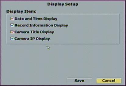 J. Status Display Setup Wybór elementów OSD wyświetlanych na ekranie. Np.