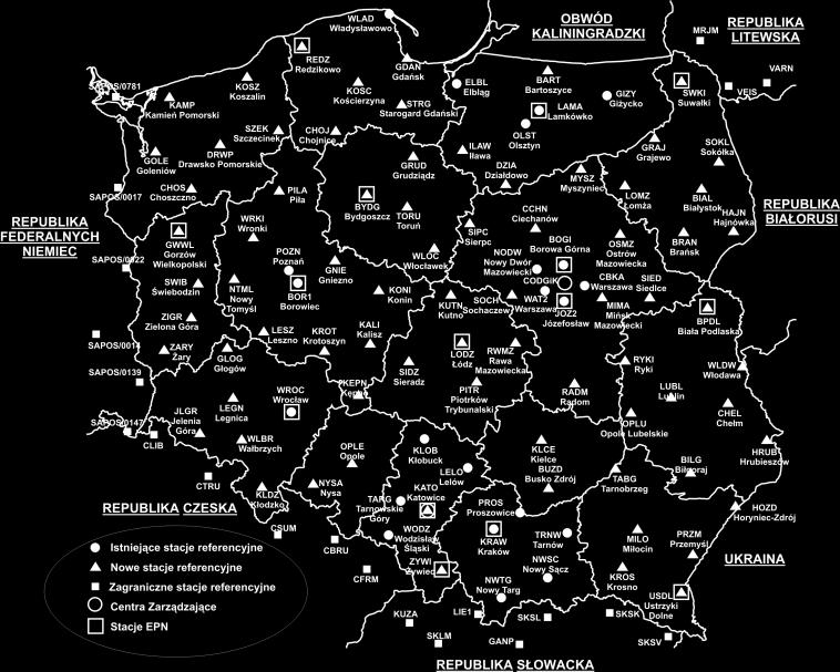 Aktywnej Sieci Geodezyjnej ASG-EUPOS, będącej narodową siecią permanentnych stacji GNSS oferującą serwisy dla geodezji i nawigacji *4+.