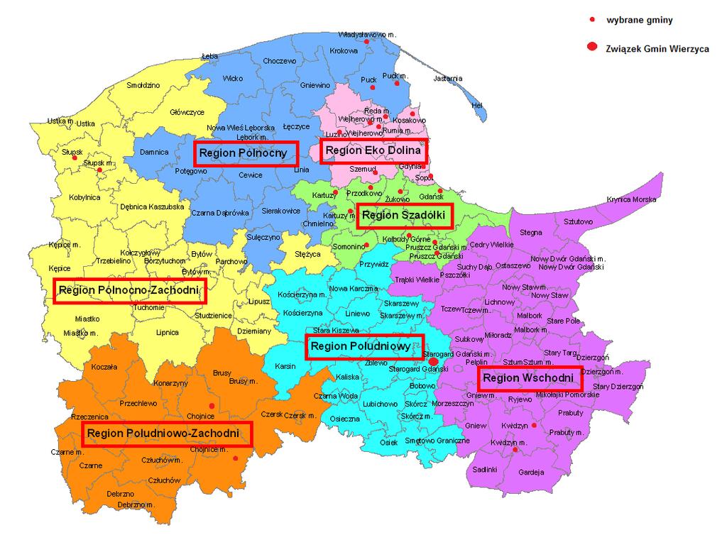 Poniżej zamieszczono wykaz 26 gmin oraz 1 związku, których sprawozdania roczne z realizacji zadań z zakresu gospodarki odpadami komunalnymi z lat 2013-2016 stanowią podstawę niniejszego opracowania