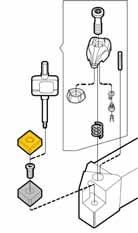 The RC (Rigid Clamping) system allows for clamping of inserts with cylindrical holes, made of cemented carbide, ceramics and CBN.