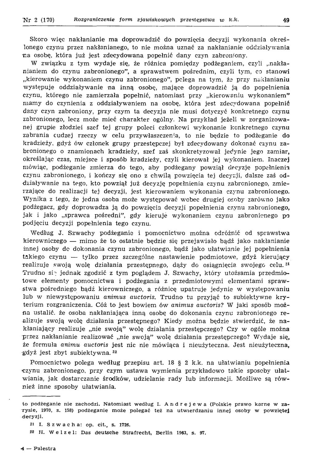 K r 2 (170) Rozgraniczenie form zjaw isko