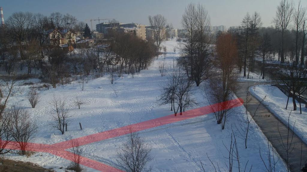 Trasa ta powinna zawierać także część dla pieszych, ponieważ już teraz jest intensywnie