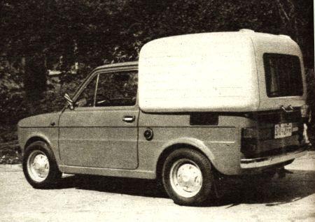 Fiat 126 p BOMBEL to samochód: a. z nadbudówką z laminatu b. dostosowany do przewozu dzieci c. przeznaczony dla osób niepełnosprawnych 4.