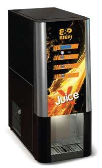 Czerp przyjemność z automatu już od pierwszego śniadania Automat przeznaczony do zimnych napojów, sprawdzi się idealnie na śniadanie Pojemność 3 smaków soków do 7 kg, w pojemniku 3 możliwości wyboru
