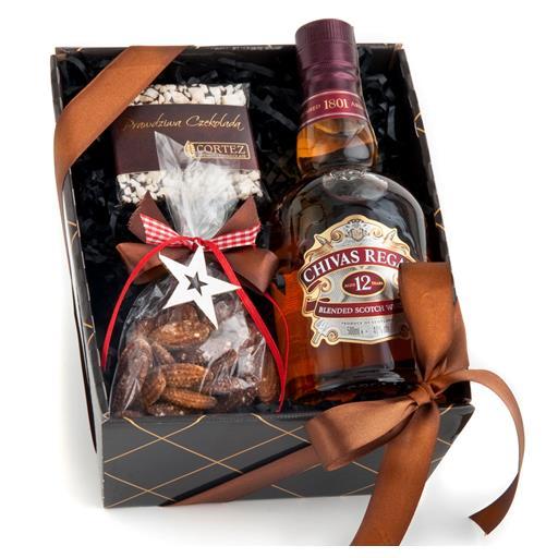 VIP_RE G VIP_VI G i orzechem włoskim 80g 25x25x15cm *Szkocka Whisky 12 letnia Chivas Regal 0,5l