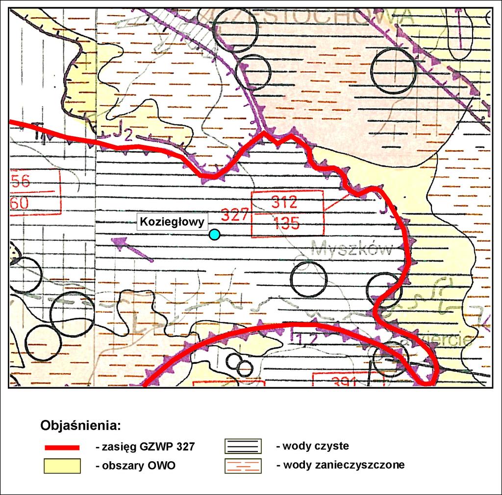 Program Ochrony Środowiska dla Gminy i Miasta Koziegłowy na lata 2016-2019 z perspektywą do roku 2023 Rys 2. Lokalizacja Miasta Koziegłowy na tle mapy GZWP (wg Kleczkowskiego A.S., red. 1995). 2.6. Użytkowanie terenu i charakterystyka gleb Użytkowanie terenów wskazuje na rolniczy charakter gminy.