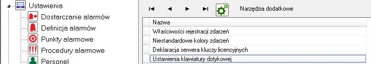 3.1.4 Ustawienie klawiatury dotykowej Użytkownik ma pełną swobodę konfiguracji klawiatury dotykowej.