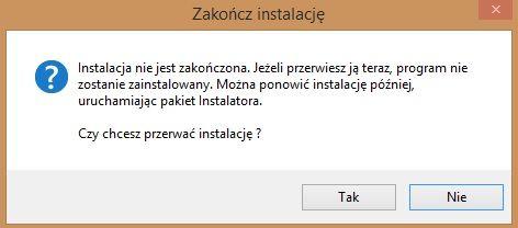 Po restarcie wyłączona kontrola konta pozwoli na bezkonfliktową instalację i pracę z programem CAD Rozkrój. 2.