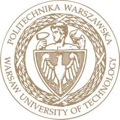 POLITECHNIKA WARSZAWSKA WYDZIAŁ INŻYNIERII CHEMICZNEJ I PROCESOWEJ 00-645 Warszawa, ul.