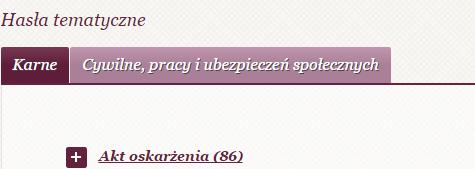 Wyszukiwanie za pomocą Haseł Portal proponuje