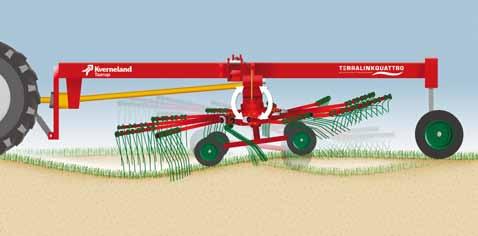 Wszystkie ramiona oraz palce grabiące są profilowane w unikalny dla firmy Kverneland sposób, zapewniając tym samym dokładniejsze zgrabianie.