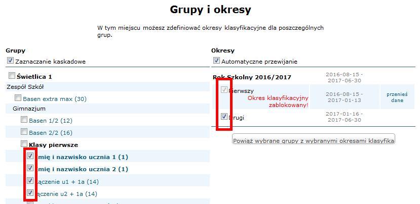 Krok 8. Wchodzimy w zakładkę Administracja -> Grupy i okresy czasowe.