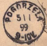 Znane ostemplowanie pochodzi z lat 1840-1865. Stempel jednoobrączkowy O 24 mm.