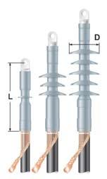 Głowice kablowe SN Raychem Termokurczliwe głowice wnętrzowe do kabli jednożyłowych o ekranowanej izolacji z tworzyw sztucznych, na napięcie 10, 15, 20 i 30 kv Głowice są używane do kabli 1-żyłowych o