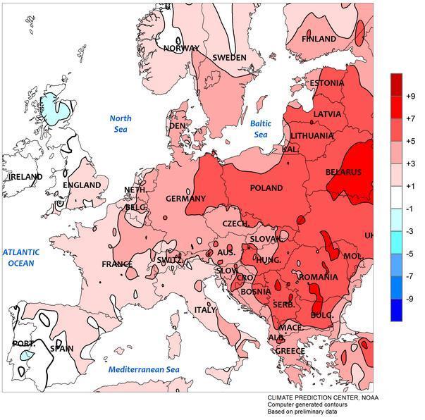 Strona 3 z 8 Obecność pokrywy śnieżnej w Europie