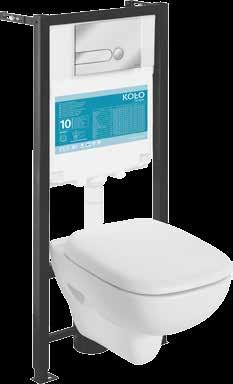 na WC kompakt LIDO Odpływ poziomy, spłukiwanie