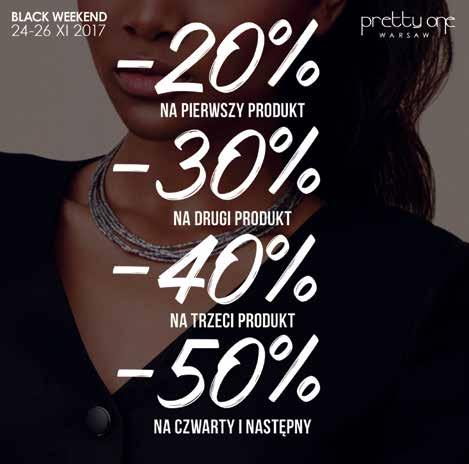 RABATY NA BLACK FRIDAY 0-100 zł -> 5% 100-200 zł -> 6% 200-300 zł -> 7%