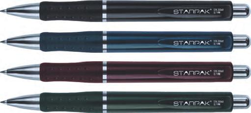 ) 23% Długopis automatyczny z gripem ST-2013 Długopis automatyczny o ergonomicznym kształcie z