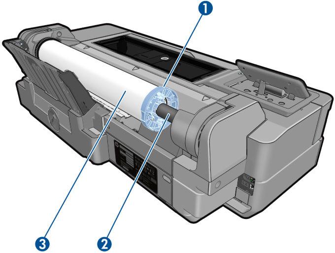 Podajnik wieloarkuszowy Widok z tyłu (T120 i T520-24T) 1.