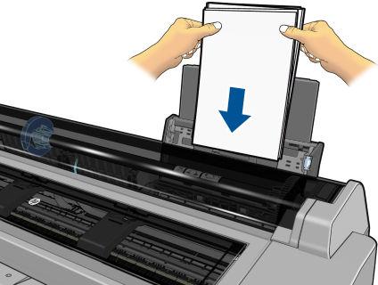 4. Załaduj arkusze papieru do podajnika stroną do drukowania do góry. Uważaj, aby wszystkie arkusze były tego samego rozmiaru. 5. Wyreguluj podajnik tak, aby dopasować go do szerokości papieru.