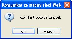 Po akceptacji komunikatu użytkownik zostaje przekierowany na ekran główny, gdzie będzie widoczna informacja o wysłaniu wniosku (Patrz Rysunek 75 (1)), a wniosek będzie przeniesiony na listę wniosków