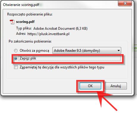 Generowanie zgody na scoring Klienta Rysunek 7: Pola wymagane do sprawdzenia scoringu Klienta 4.