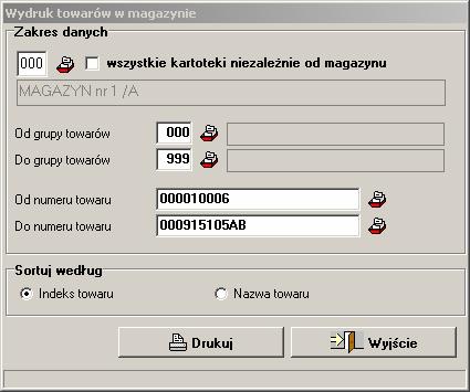 VinCent moduł GM Podręcznik użytkownika Rysunek 170. Wycena magazynowa wydruk uproszczony. 17 Inwentaryzacja. Przed przystąpieniem do inwentaryzacji wydrukuj aktualną listę stanów magazynowych. 17.1 Wydruk arkuszy spisowych.