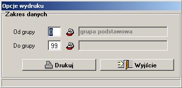 Każdy dokument RW może mieć określoną grupę rozchodową. W konsekwencji takiego podziału możemy drukować zestawienie dokumentów RW dla określonej grupy rozchodu.