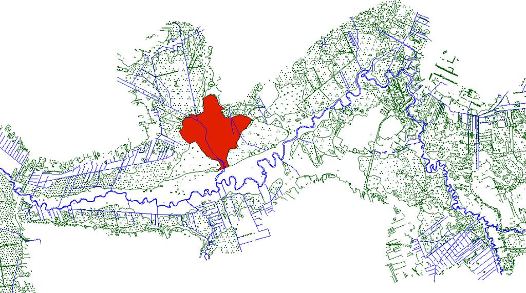 Biebrzańskim Parku Narodowym w 2008 roku ( powierzchnie liczeń, - lasy, - rzeki i