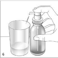 Prawidłowe używanie pompki dozującej Butelkę należy postawić na płaskiej poziomej powierzchni, na przykład na blacie stołu, i używać