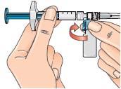 dzień leczenia) lub 0,5 ml dla iniekcji w 7., 9., 11. dniu leczenia lub 0,75 ml dla iniekcji w 13., 15., 17. dniu leczenia Po każdym pobraniu wyrzucić fiolkę z pozostałością. Od 19.