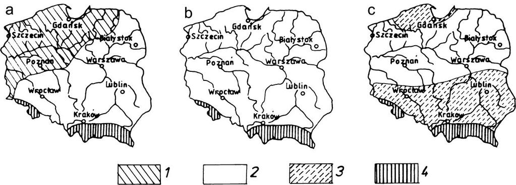 TABELA 10.7. Równania do obliczania parametru skali [mm] rozkładu opadów maksymalnych w funkcji czasu t [min.]. Parametr skali [] Czas [t] region północno-zachodni Region centralny region południowy i nadmorski 5 min.