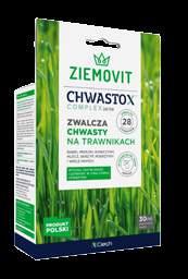 ŚRODKI OCHRONY ROŚLIN CHWASTOX COMPLEX 260 EW ZWALCZA CHWASTY NA TRAWNIKACH Zwalcza aż 28 uciążliwych chwastów na trawnikach. Wysoka skuteczność i szybkość działania. Wygodny w stosowaniu.