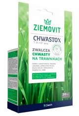 20 ml 10 31 7 217 2170 50 ml 10 31 7 217 2170 CHWASTOX TRIO 540 SL SKUTECZNY W WALCE Z CHWASTAMI NA TRAWNIKACH, BOISKACH SPORTOWYCH I POLACH GOLFOWYCH Szerokie spektrum zwalczanych chwastów dzięki