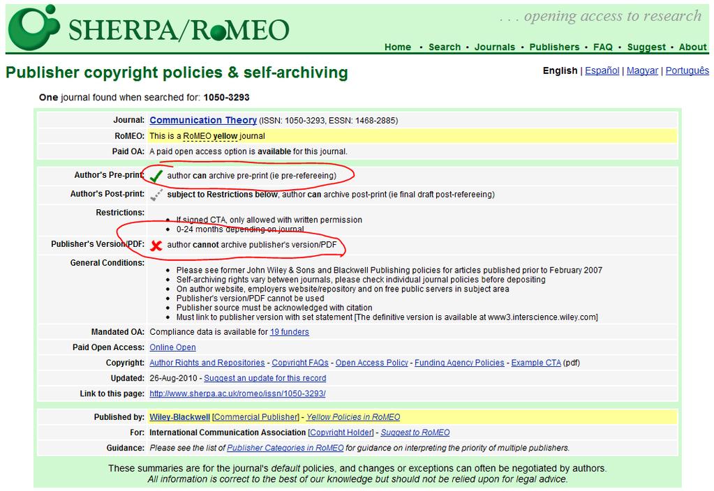 Sherpa/Romeo 23 DOI Digital Object Identifier Dlaczego DOI, a nie inny identyfikator