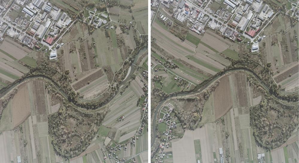 Zdjęcia lotnicze okolic Bochni wykonane kamerą cyfrową DMCII-230 w dn.21.10.2012r Parametry zdjęć: Ck = 92.