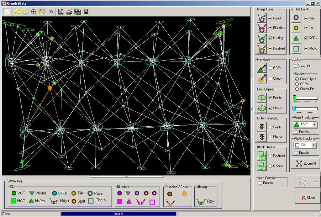 Wyniki aerotriangulacji graficzny