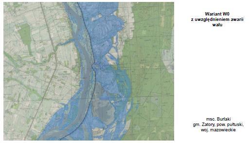 zagrożenia powodziowego doliny chronionej wałem