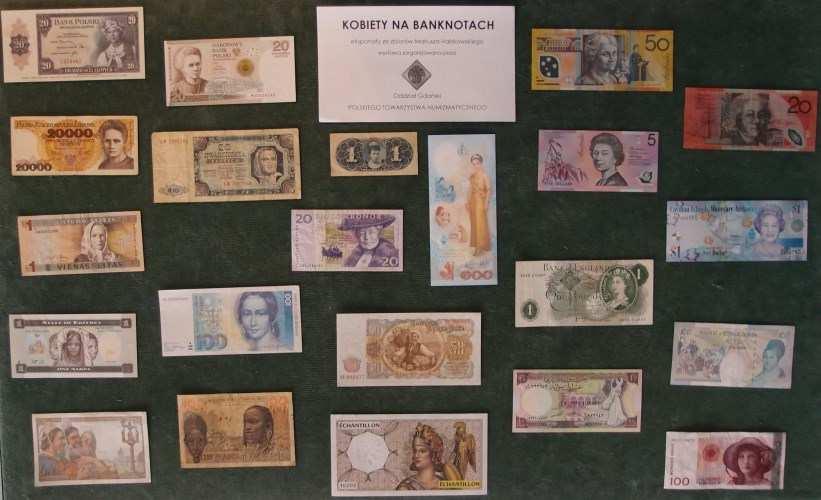 36 Oddział Gdański Polskiego Towarzystwa Numizmatycznego przedstawił w kwietniu 2014 roku w Cafe Księgarni Vademecum w Gdyni na wystawę ze zbiorów Mariusza Habkowskiego "Kobiety na banknotach".