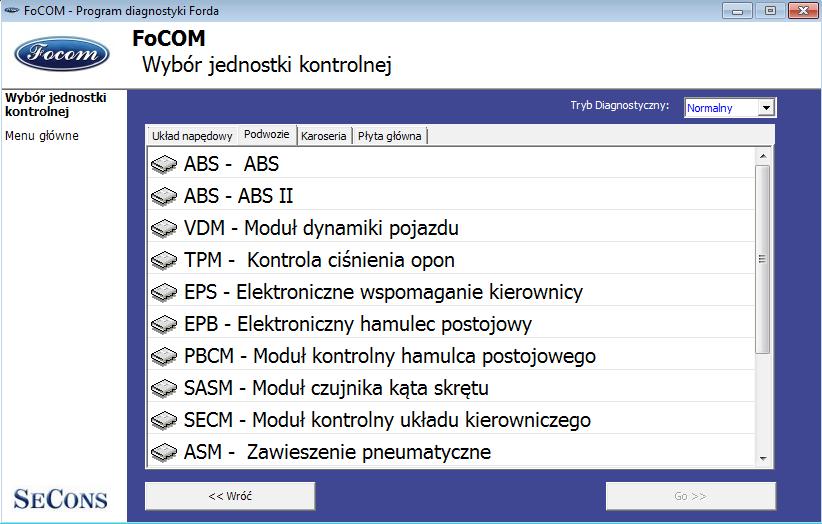 Diagnostyka pojazdu: Najpopularniejszym programem współpracującym z interfejsem jest FoCom do ver. 1.0.16839 Dodatkowo interfejs współpracuje z takimi programami diagnostycznymi jak: - IDS do ver.