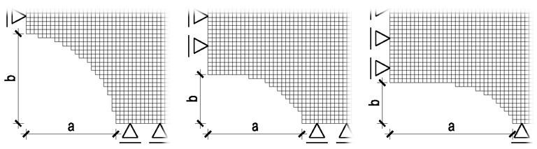 Rys. 4. Wyniki otymaliacji dla różnych wartości stosunku / uyskane re autorów w racy [4]: a) / = 1; b) / = 2; c) / = 3 Obserwując reultaty (rys.
