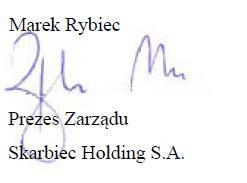 RAPORT ROCZNY JEDNOSTKOWY SKARBIEC HOLDING S.A. Holding, głównego akcjonariusza Skarbiec TFI, zakupił Murapol sp. z o.o. (sprzedającym był fundusz zarządzany przez Enterprise Investors).