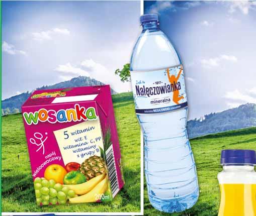 NAPÓJ WOSANKA 5 WITAMIN 200 ML mix smaków pakowany po 2 84099142