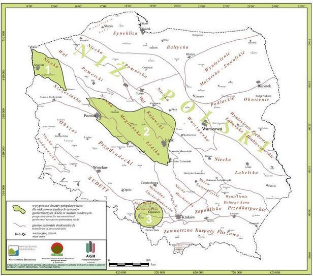 Geoenergetyka Źródła energii geotermalnej; c.d. Technologia HDR w Polsce Obecnie badane są możliwości wykorzystania tej technologii w kraju. Rys.